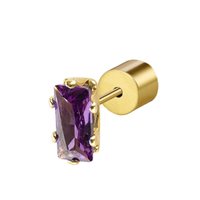 Single earring Marlù Woman Sparkles in Steel Zirconia 31OR0002G-P - 31OR0002G-P